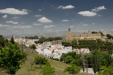 Naklejka premium El Torcal de Antequera city white village