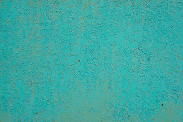 Old paint on the iron sheet. Abstract background