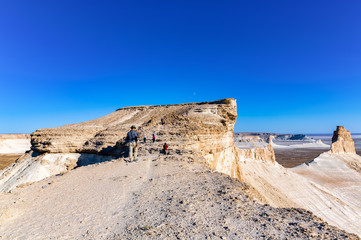 ‘Twin Towers’ mountain and majestic landscapes of Bozzhira, Mangystau