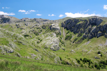 Fototapeta na wymiar National Park Durmitor, a mountain pass, Montenegro