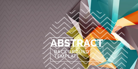 Triangular low poly background design
