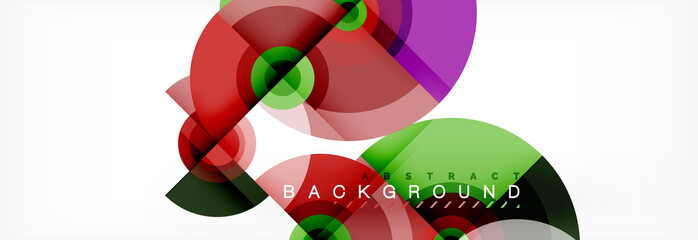 Circular vector abstract background