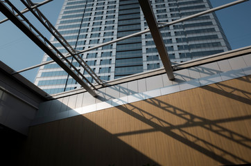 low angle view buildings