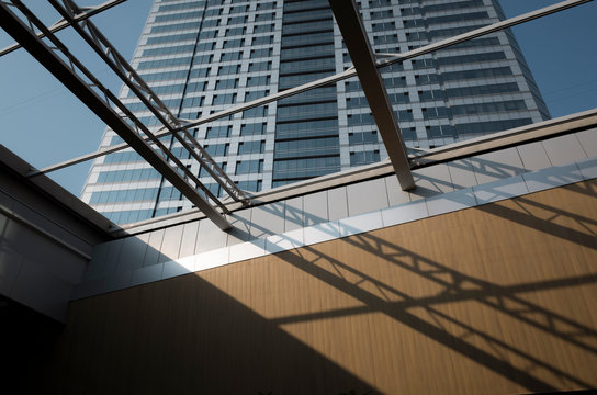 low angle view buildings