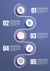 infographics business, process chart design template for presentation. abstract timeline elements, You can place relevant content in the area, vector illustration.