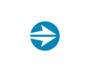 Arrows logo template vector icon illustration design