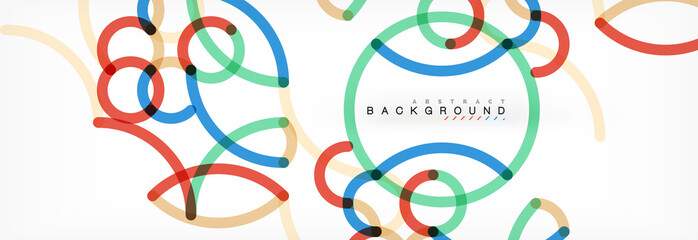 Abstract color lines on white. Modern colorful flow poster wave. Art design for your project