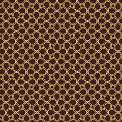 Seamless golden ornament. Modern background. Geometric modern pattern