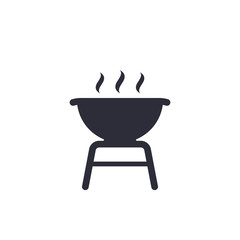 barbecue grill icon on white