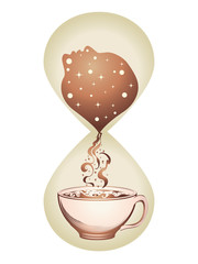 Morning coffee hourglass
