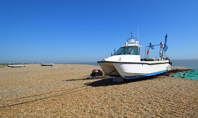 Fishing Boat on Aldeburgh Beach Suffolk England