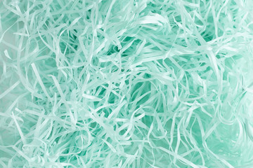 decorative straw, filler, chips on a white background