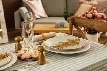 Beautiful festive table setting