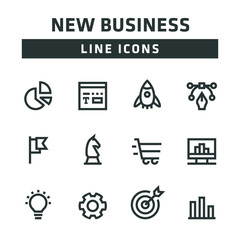 NEW BUSINESS LINE ICONS