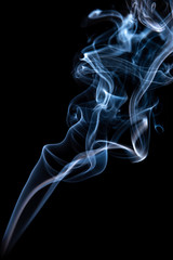 Abstract smoke isolated on dark background