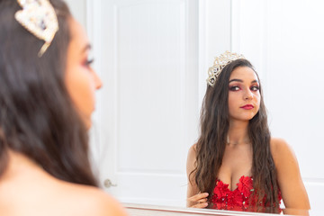 Teen Girl At A Beauty Pageant