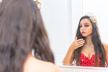 Teen Girl At A Beauty Pageant