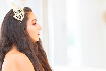 Teen Girl At A Beauty Pageant
