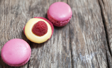 macarons framboise