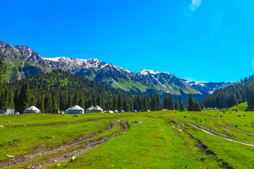Fototapeta na wymiar Karakol Gorge Kyrgyzstan 05