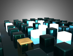 Obraz premium futuristic abstract design. 3d illustration