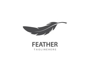 feather logo vector