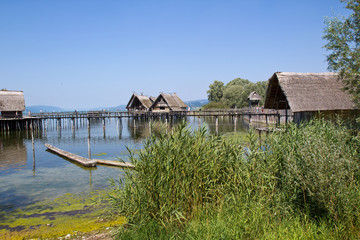 Pfahlbauten in Unteruhldingen, Deutschland