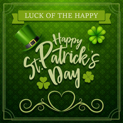 Happy St. Patrick's day typography