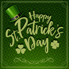 Happy St. Patrick's day typography