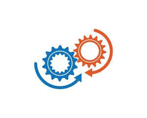 Gear Logo Template vector icon illustration