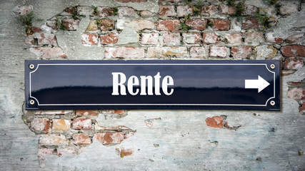 Schild 390 - Rente