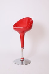 red chair isolated on white background