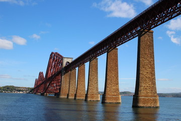 Forth Bridge at Queensferry in Scotland