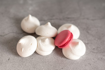 pink cakes on a plain background