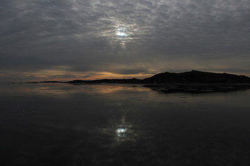 Fototapeta na wymiar sunset in swedish archipelago