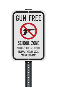 Gun Free School Zone Sign