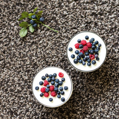 Summer panna cotta 