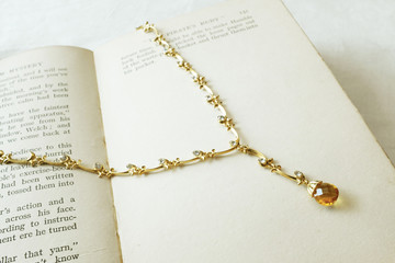 antique necklace jewelry retro style