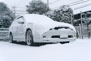 大雪 駐車場 