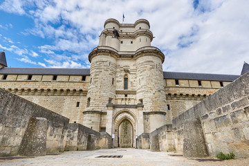 Castle of Vincennes in Vincennes, Paris. France. French royal castle from the Castle of Vincennes in Vincennes, Paris. France. French royal castle from the XIV and XVII centuries