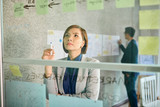 Pensive business woman