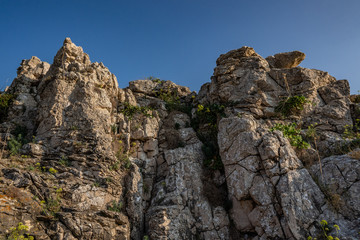 rocks in the mountains