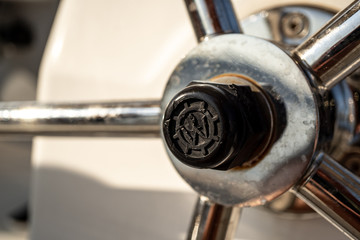 detail of an old car engine