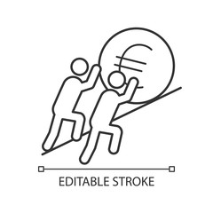 Teamwork linear icon