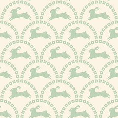 seamless rabbit pattern wallpaper