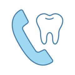 Dentist appointment color icon