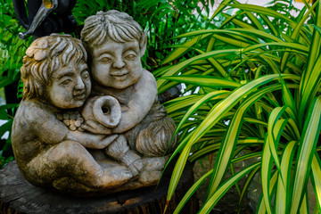Little Fountain sculpture in garden