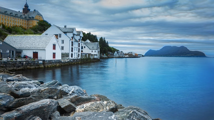 Blue colors of Norway. Alesund