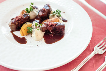 Dish from the chef. Italy