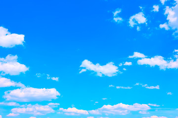 Blue sky with white clouds